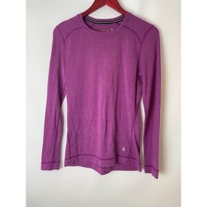 Smartwool Merino Long Sleeve Top Purple M Medium Pullover